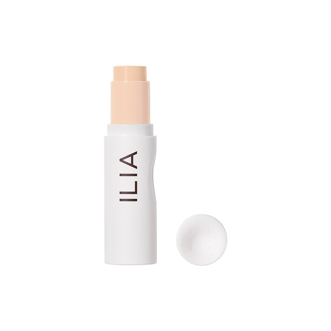 ILIA - Skin Rewind Complexion Stick - Foundation + Concealer + Skincare | Non-Toxic, Vegan, Cruelty-Free, Clean Makeup (3W - Spruce, 0.35 oz | 10 g)-VivaGrace Women
