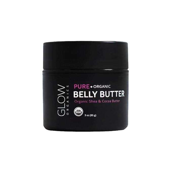 Belly Butter for Pregnancy, 100% Organic Stretch Mark Cream, Maternity Skincare for Itchy Skin & Scars, Safe Daily Ritual for Moms, 3.8oz-VivaGrace Women
