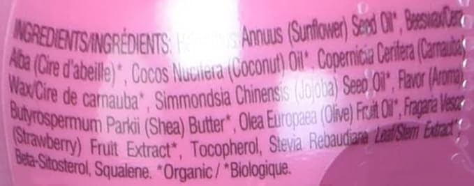 eos 100% Natural & Organic Lip Balm- Strawberry Sorbet, All-Day Moisture, Dermatologist Recommended for Sensitive Skin, Lip Care Products, 0.25 oz-VivaGrace Women