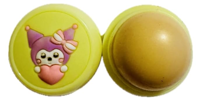 Moisturizing Lip Balm, Lip Gloss and Balm Set for All Skin Types, Assorted Shades, Round Ball Natural Moisturizing Lip Balm Nutritious Fruit Flavour Colourless Lip Balm Hydration Lips Care (yellow)-VivaGrace Women