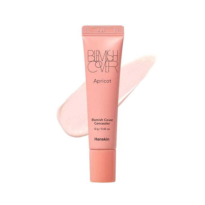 Hanskin Apricot Blemish Cover, Dark Circle Cover, Full Coverage Color Correcting Concealer [Apricot/12g]-VivaGrace Women