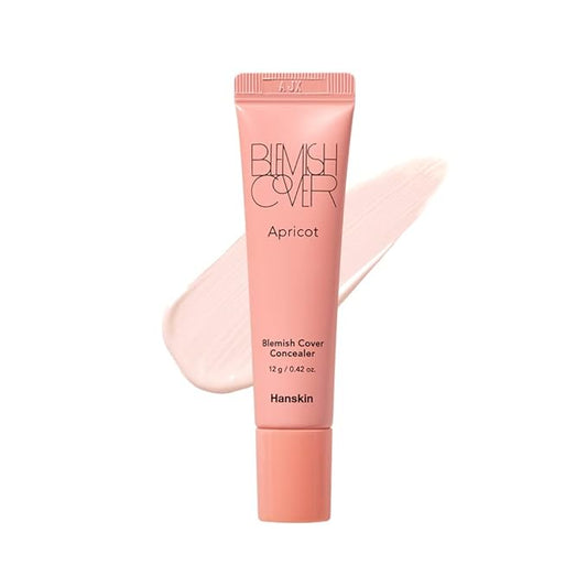 Hanskin Apricot Blemish Cover, Dark Circle Cover, Full Coverage Color Correcting Concealer [Apricot/12g]-VivaGrace Women