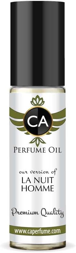 CA Perfume Impression of La Nuit Homme For Men Fragrance Body Oil Roll-On 0.3 Fl Oz/10ml-VivaGrace Women