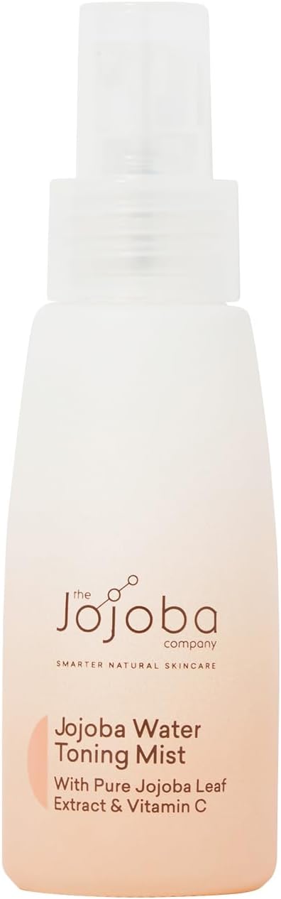 The Jojoba Company Water Toning Mist With Pure Jojoba Leaf Extract & Vitamin C - Hydrating, Toning & Firming - Antioxidant Protection - Reduces Pore Size - For Thirsty, Dehydrated & Dry Skin - 50ml-VivaGrace Women