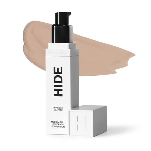 HIDE PREMIUM Liquid Foundation, Multi-Use Waterproof Foundation, Medium/Full Coverage Foundation, Shades for All Skin Types (See Shade Finder), Vanilla, 1 fl oz-VivaGrace Women