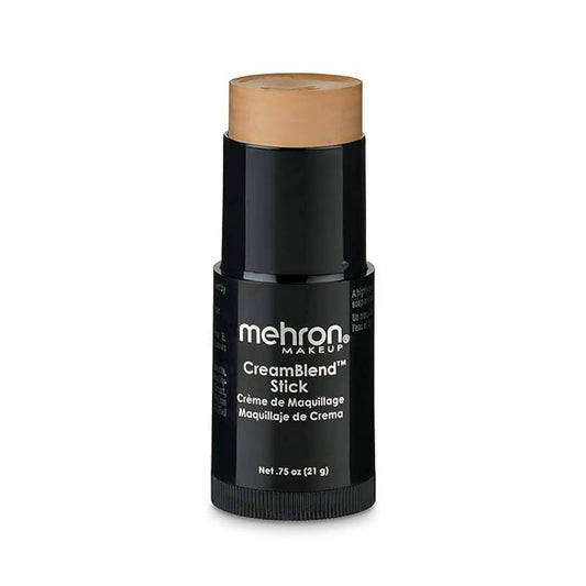 Mehron Makeup CreamBlend Stick | Face Paint, Body Paint, & Foundation Cream Makeup | Body Paint Stick Perfect for Halloween .75 oz (21 g) (Medium 0)-VivaGrace Women