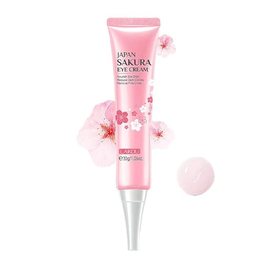 AKARY Sakura Eye Cream, Under Eye Cream to Reduce Dark Circles, Bags, Puffiness, Hydrate Undereye Area, Skincare Eye Cream with Hyaluronic Acid for All Skin Types-VivaGrace Women
