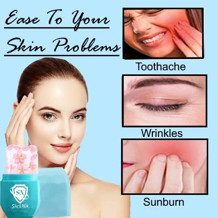 Ice Roller for Face & Eye Puffiness Relief - Enhance Your Natural Glow with Face Ice Roller, Ice Mold for Face with New Leak-Proof Design, Reusable Ice Face Roller-Gift for Women-VivaGrace Women