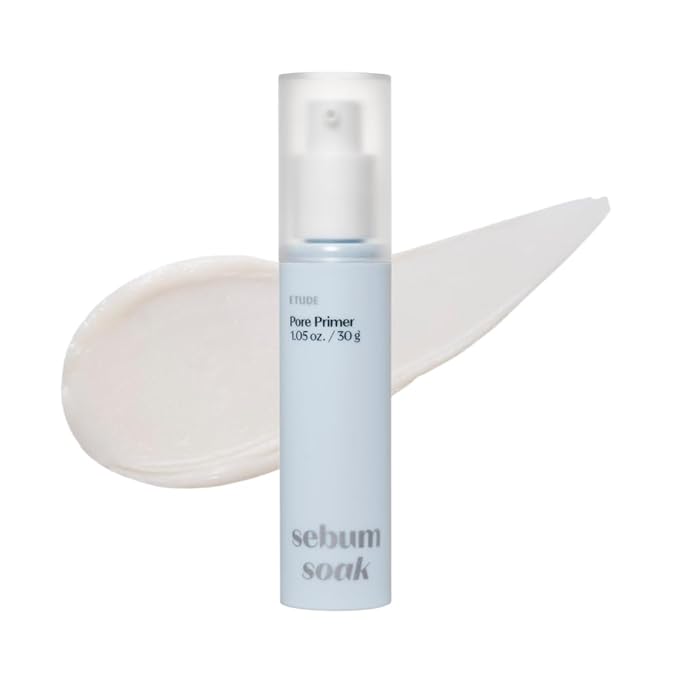 ETUDE Sebum Soak Pore Primer 30ml (23AD) | Long-Lasting Makeup Base with Sebum Control Effect and Matte Finish | Great Pore Coverage | Kbeauty-VivaGrace Women