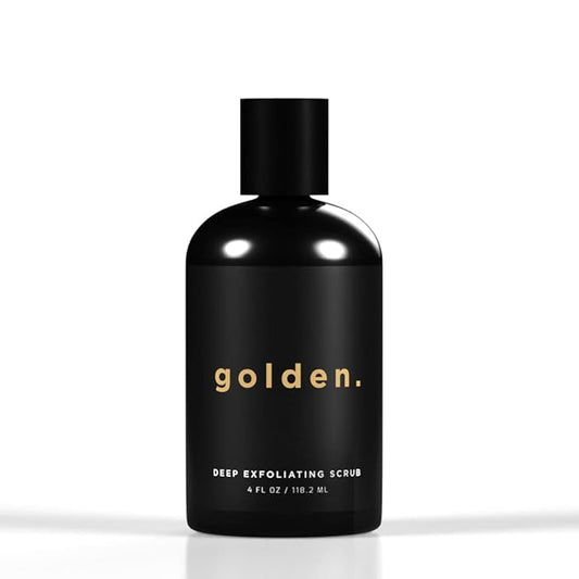 Golden Grooming Co. Exfoliating Face Scrub for Men - Deep Cleansing Facial Cleanser w/Coconut Oil & Aloe Vera - Exfoliating Face Wash for Men - Face Scrub for Oily & Dry Skin - For All Skin Types-4oz-VivaGrace Women