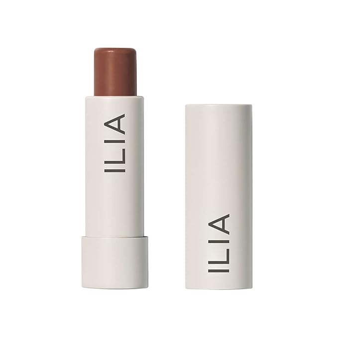 ILIA - Balmy Tint Hydrating Lip Balm | Non-Toxic, Cruelty-Free, Moisturizing + Sheer, Buildable Lip Color (Faded, 0.15 oz | 4.4 g)-VivaGrace Women