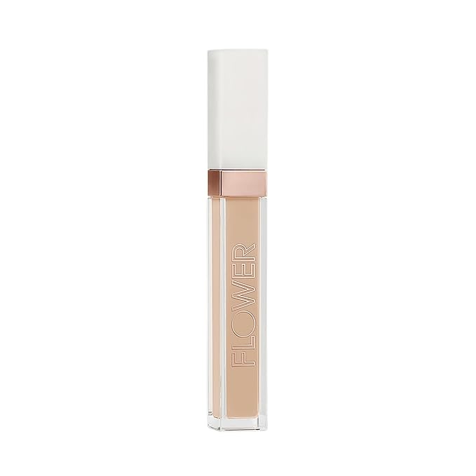 FLOWER BEAUTY By Drew Barrymore Light Illusion Full Coverage Concealer - Diffuse Dark Under Eye Circles + Blurs Blemishes - Weightless Formula + Crease Proof Makeup (Vanilla)-VivaGrace Women