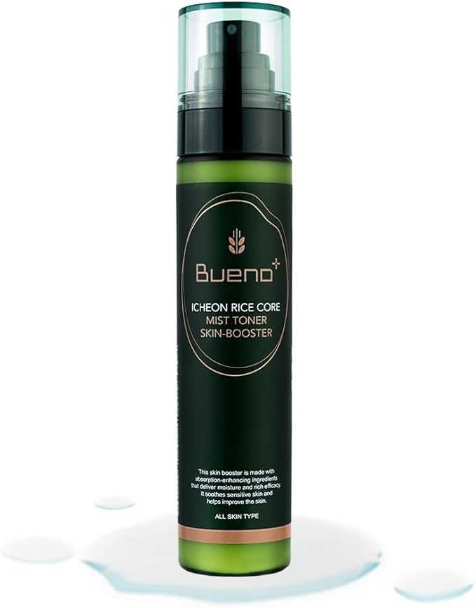 Bueno Icheon Rice Core Mist Toner, 3.55 fl.oz | Spray Toner with Icheon Rice Amino Acids for Soothing & Hydration | 100% Vegan Formula, Korean Skin Care-VivaGrace Women