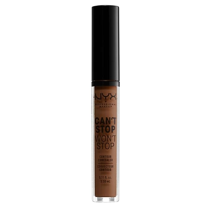 NYX PROFESSIONAL MAKEUP Can't Stop Won't Stop Contour Concealer, 24h Full Coverage Matte Finish - Mocha-VivaGrace Women