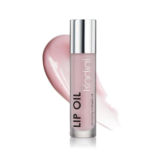 Rodial Plumping Collagen Lip Oil 0.13fl.oz, Vegan Collagen-Infused Lip Oil with Macadamia and Jojoba Oil, Deep Hydration for Fuller-Looking Pout, Ultra-Nourishing Formula for Supple and Silky Lips-VivaGrace Women