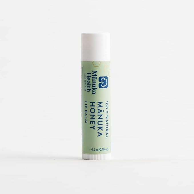 Manuka Health Lip Rescue - 0.16 oz Lip Balm for Dry Cracked Lips - 100% Natural Lip Balm with MGO 250+ Manuka Honey and Beeswax Provides Potent Lip Care-VivaGrace Women