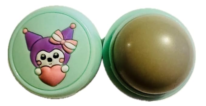 Moisturizing Lip Balm, Lip Gloss and Balm Set for All Skin Types, Assorted Shades, Round Ball Natural Moisturizing Lip Balm Nutritious Fruit Flavour Colourless Lip Balm Hydration Lips Care (green)-VivaGrace Women