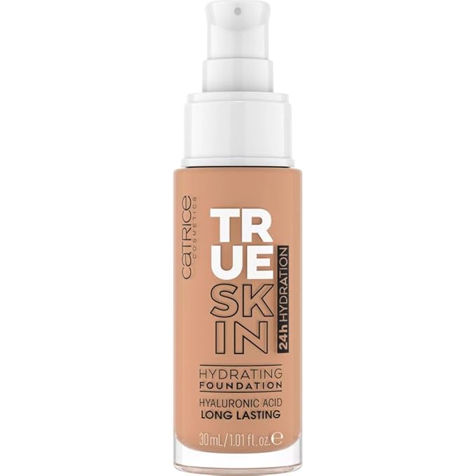 Catrice | True Skin Hydrating Foundation | Lightweight Buildable Coverage with Hyaluronic Acid and Watermelon Seed Oil | Vegan & Cruelty Free (046 | Warm Toffee)-VivaGrace Women
