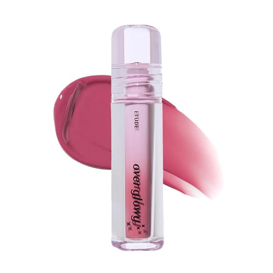 ETUDE Over Growy Lip Stain Tint, Better Pink, 0.1 oz (3 g), Lipstick, Glossy Finish, Highly Moisturizing, Melotint, Plush, Glossy, Volume, Vegan Certified-VivaGrace Women