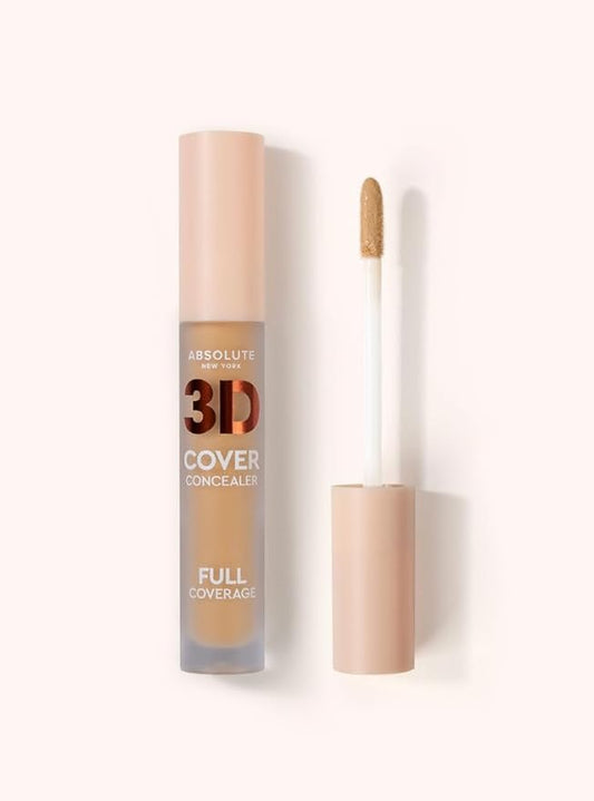 Absolute New York Warm Golden 3D Cover Concealer, Full Coverage Concealing Cream for Flawless Skin, Long-Lasting Formula, Ideal for Concealing Imperfections-VivaGrace Women
