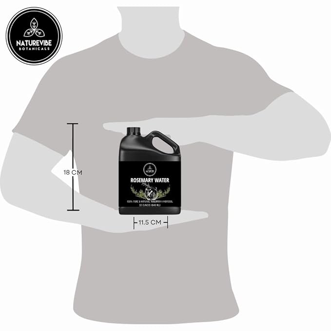 Naturevibe Botanicals Rosemary Water 32 Ounces | 100% Pure and Natural | Great for Skin Care and Hair Care-VivaGrace Women