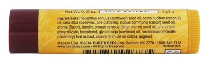 Burts Lip Balm Wild Cherr Size .15z Burts Lip Balm Wild Cherry .15z (Pack of 4)-VivaGrace Women