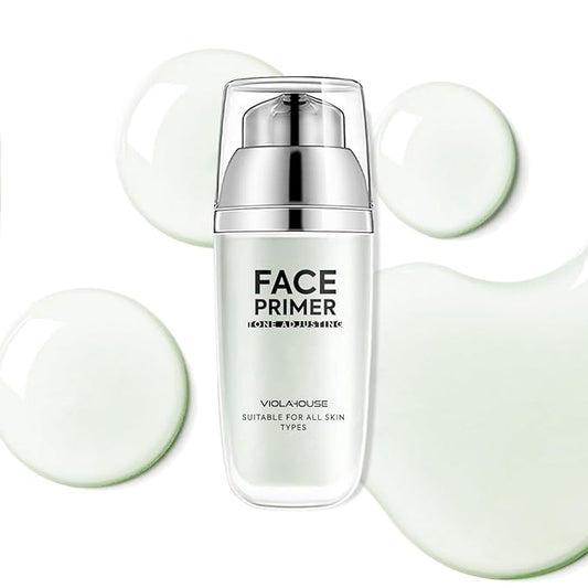 VIOLA HOUSE Face Primer, Tone Adjust Primer For Face Before Makeup-Refined, Bright And Smooth The Skin And Fills Fine Lines (Mint Green)-VivaGrace Women