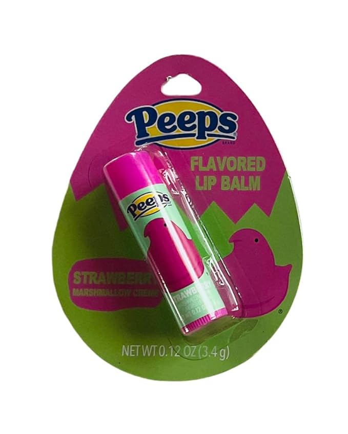 Peeps Lip Balm Set of 4 Scented Marshmallow Cream Flavors-VivaGrace Women