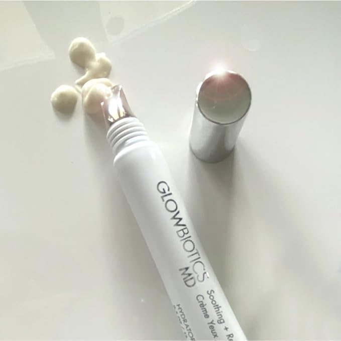 Glowbiotics Soothing + Revitalizing Probiotic Eye Cream: Hydrate, Firm & Reduce Wrinkles, Dark Circles & Puffiness, Peptide-Rich for Youthful Eyes, 0.5 oz-VivaGrace Women