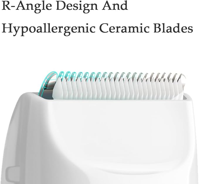 Bikini Trimmer for Women, Electric Razors for Pubic Legs Body Hair, Face Shaver Hair Trimmer Wet/Dry Body Shaver Groomer Replaceable Ceramic Blade Heads Waterproof Hair Removal, Gifts for Women-VivaGrace Women