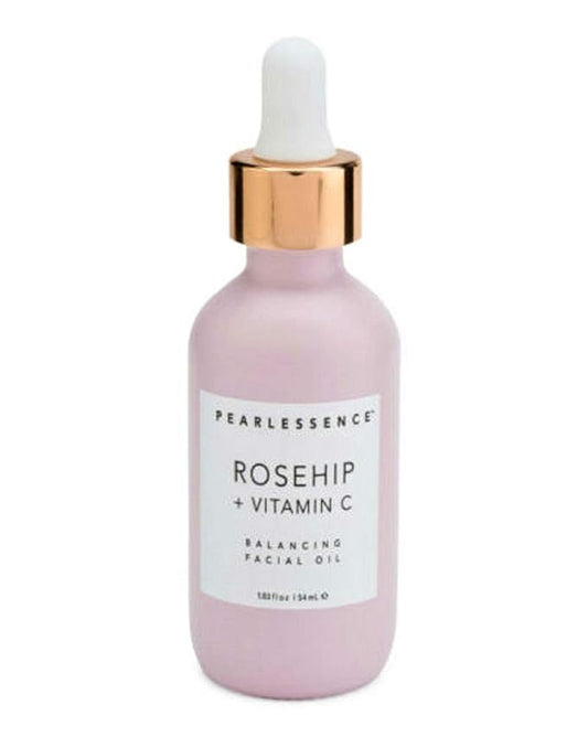 Pearlessence Rosehip Balancing Facial Oil + Rosehip Fruit Oil & Vitamin C | Daily Hydration to Help Balance & Revive Skin | Made in USA & Cruelty Free-VivaGrace Women