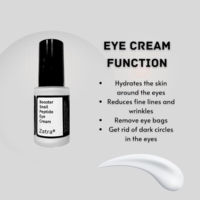 Eye Cream Peptide Snail Mucin Filtrates! NIACINAMIDE- Moisturizer, Brightening, Reduce Dark Circles & Wrinkles, Fine Lines, Sign of Aging. Made in Korea Skincare!-VivaGrace Women