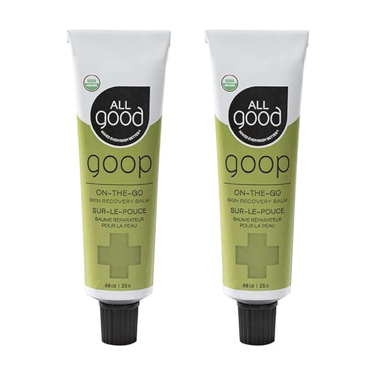 All Good Goop on the Go - Chafing Cream, Dry Skin Salve, Cracking Lip Moisturizer - Soothes, Hydrates & Calms - Travel Size Recovery Balm 1oz (2-pack)-VivaGrace Women