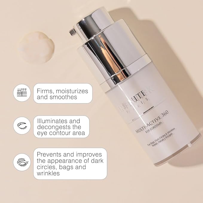 Infinitek Paris Multi-Active Collagen Eye Cream & Retinol Serum Eye Contour - Anti Aging Eye Cream for Wrinkles, Under Eye Treatment for Dark Circles and Under Eye Wrinckle Repair. 0.50 Fl Oz-VivaGrace Women