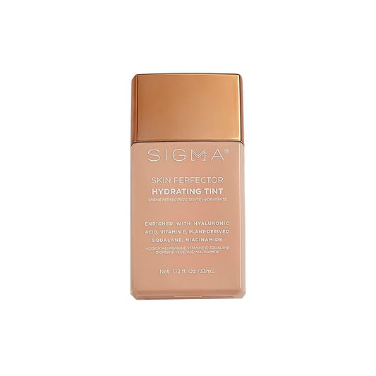 Sigma Beauty Skin Perfector – Hydrating Skin Tint Foundation for Lightweight, Buildable Coverage, With Hyaluronic Acid, Niacinamide Serum, and More (1 Fair Ivory Tint, 1.12oz)-VivaGrace Women
