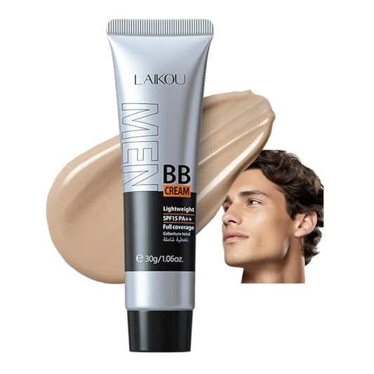 AKARY Hydrating Men BB Cream SPF 15 PA++, Full-Coverage Foundation&Concealer, Mens Face Moisturizer Cream Evens Skin Tone, Oil Control and Cover Flaws, Natural Finish for All Skin Types, Natural 240-VivaGrace Women
