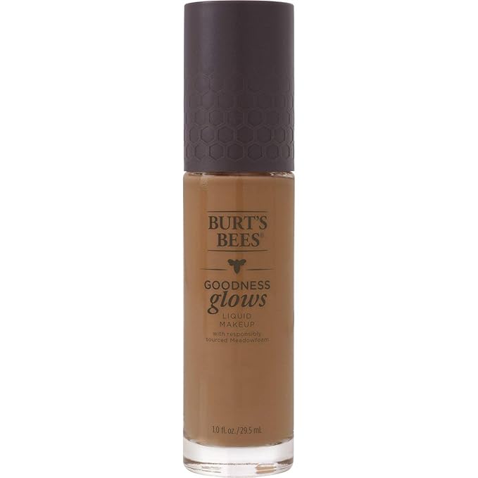 Burt's Bees Goodness Glows Liquid Makeup, Chestnut - 1.0 Ounce-VivaGrace Women
