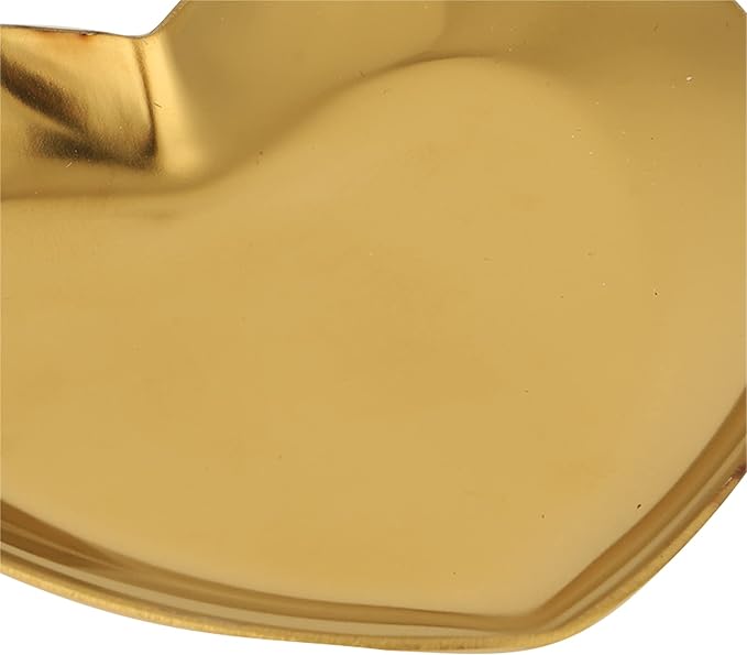 Nail Palette, Makeup Palette Nail Palette Heart Shaped Art Palette Stainless Steel Makeup Mixing Palette Makeup DIY Paint Color Mixing Tray Nail Art Palette Resin(Gold)-VivaGrace Women
