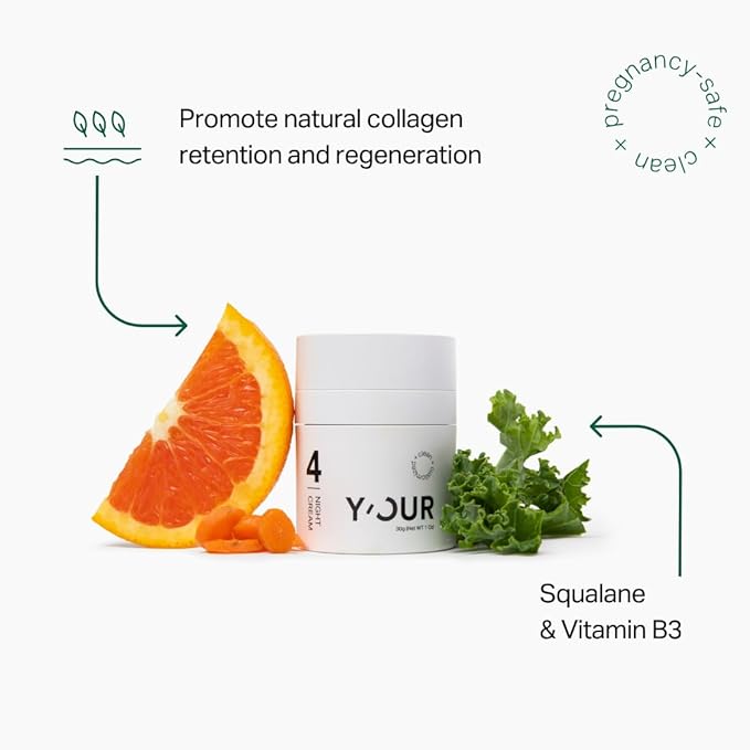 Y'OUR Non-Toxic, Pregnancy-Safe Skincare Set – 3-Step System with Cleanser, Day Cream & Night Cream – Soothing & Rejuvenating – Gentle and Non-Comedogenic Formula.-VivaGrace Women