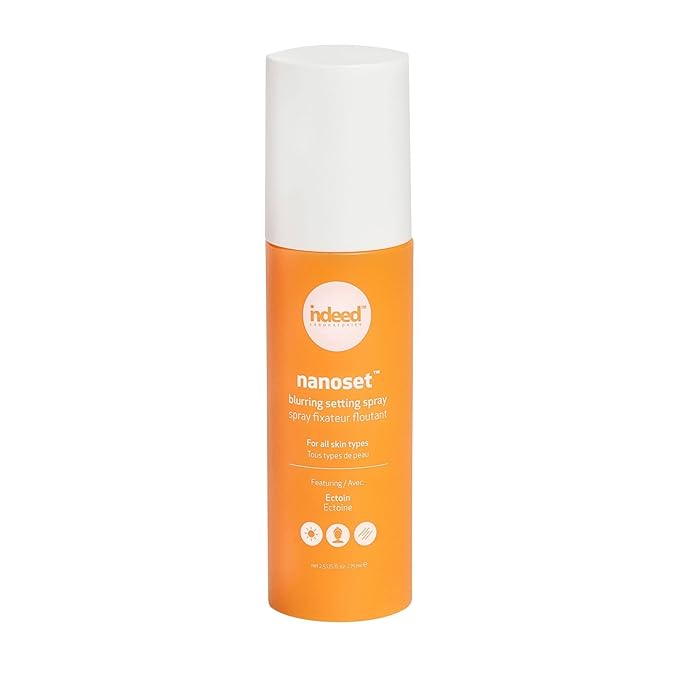 Indeed Labs Nanoset Blurring Setting Spray - Made With Ectoin - Lightweight, Long Lasting, Mattifying, Revitalizes, Controls Shine, Refreshes, Hydrates, All-Day Wear (Setting Spray)-VivaGrace Women