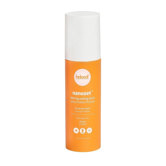 Indeed Labs Nanoset Blurring Setting Spray - Made With Ectoin - Lightweight, Long Lasting, Mattifying, Revitalizes, Controls Shine, Refreshes, Hydrates, All-Day Wear (Setting Spray)-VivaGrace Women