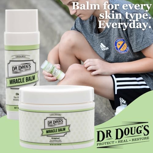 Dr. Doug's Original Miracle Balm – Hydrating, All-Natural & Toxin-Free Skin Care | Organic, Handmade Balm for Dry, Itchy Skin | Cruelty-Free & Paraben-Free Formula-VivaGrace Women