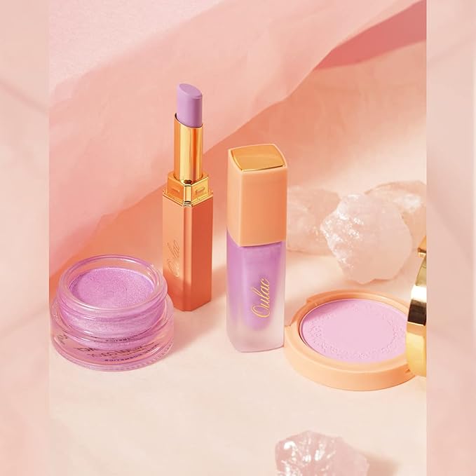 Oulac Purple Blush for Cheeks Blush Makeup| Highly Pigmented Cream Blush| Natural Matte Glow| Shape & Highlight Face| Cruelty-Free Blush with Rose Oil| N20 Believe 4.8g-VivaGrace Women