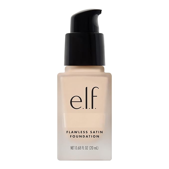 e.l.f. Flawless Finish Foundation, Lightweight & Medium Coverage, Semi-Matte Finish, Pearl, 0.68 Fl Oz (20mL)-VivaGrace Women