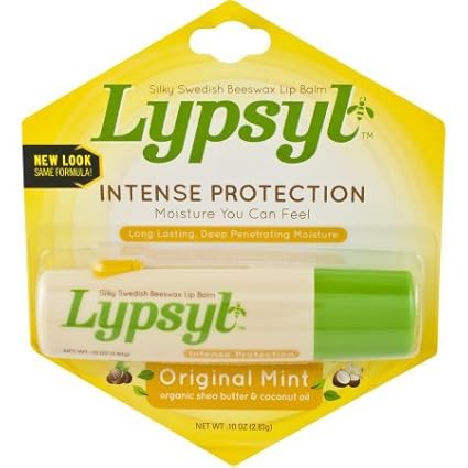 Pack of 18 - Lypsyl Intense Protection Lip Balm Original Mint .10 oz.-VivaGrace Women