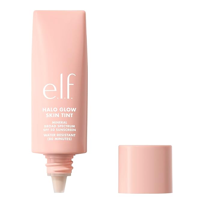 e.l.f. Halo Glow Skin Tint SPF 50, Tinted Moisturizer For Light, Buildable Coverage, Creates A Natural Glow, Vegan & Cruelty-Free, 4 Light Neutral-VivaGrace Women