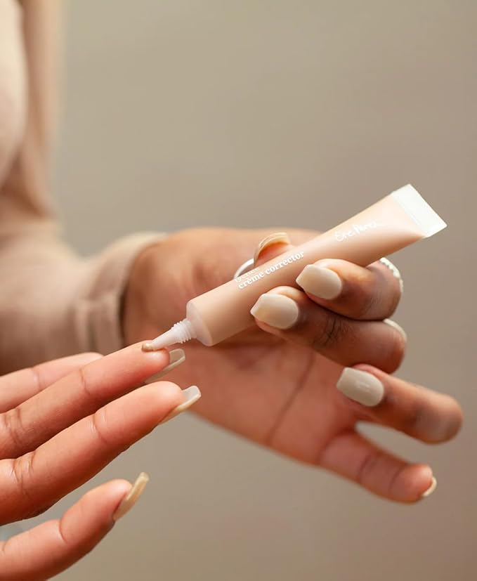 Ere Perez - Natural Lychee Crème Corrector | Vegan, Cruelty-Free, Clean Beauty (Cinco – Golden Pecan, 0.33 oz | 10 ml)-VivaGrace Women