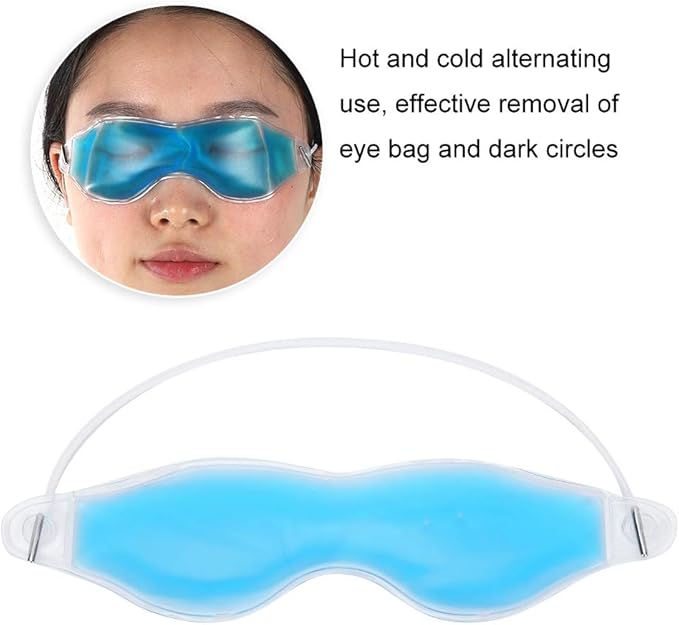 Gel Eye Pads,Gel Eye Cooling Eye Masks, Cold Eye for Dry Eyes, Ice Eye Frozen Reusable Eye Ice Pack Cold Eye Compress for Dark Circles Puffy Eyes-VivaGrace Women