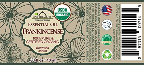 US Organic 100% Pure Myrrh, Frankincense Essential Oil Combo Pack - Directly sourced from The Horn of Africa - USDA Certified Organic - Use Topically or in Diffuser (10 ml Combo)-VivaGrace Women