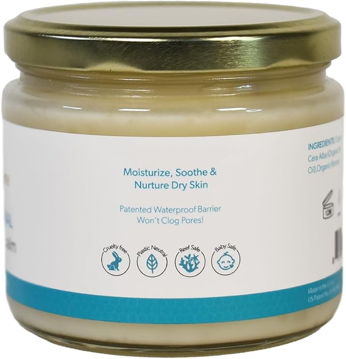 Waxelene Original Aerated Balm Large Jar, Organic Multipurpose Ointment the Petroleum Jelly Alternative Eczema Dry Sensitive Skin Face Moisturizer-VivaGrace Women